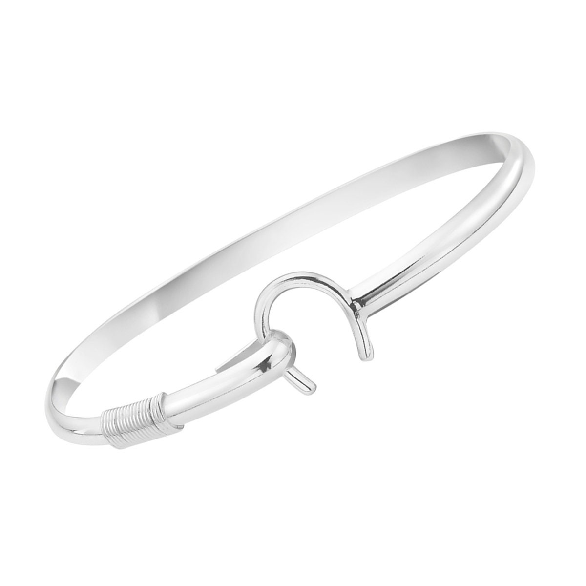  Bling Jewelry Good Luck Horseshoe Bangle Equestrian Bracelet  For Women For Men Graduation Gift Polished Finish .925 Sterling Silver:  Clothing, Shoes & Jewelry