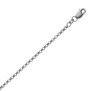 2.3mm 10k Yellow Gold Rolo Anklet main image 0
