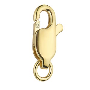 10K Solid Yellow Gold Lobster Lock Clasp DIY replacement lock