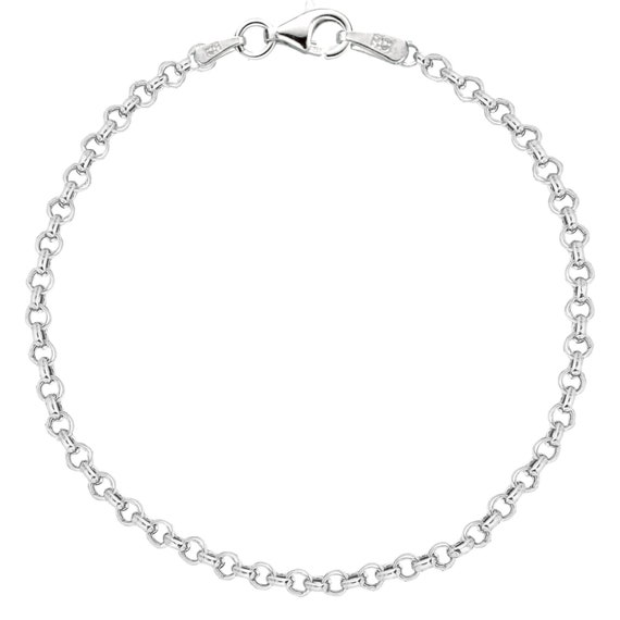 Sterling Silver Rolo Foot Ankle Chain Anklet 10 Inches - Etsy