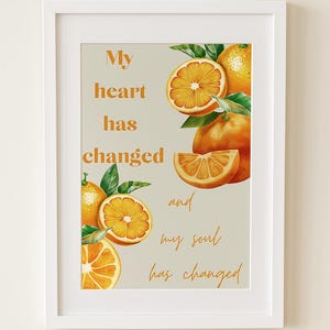 Noah Kahan Orange Juice Wall Art Print