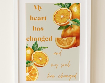 Noah Kahan Orangensaft Wandkunst Print
