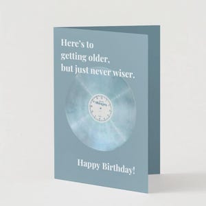 Cartão de aniversário azul da Taylor Swift Midnights