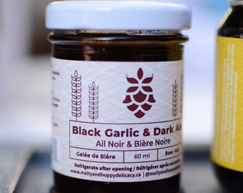 Black Garlic Infused Dark Beer Jelly (60 ml)