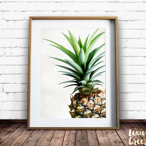 Pineapple Print, Tropical Print, Pineapple Photo, Colour, Fruit Print, Pineapple Wall Art, Printable Wall Art, Instant Download