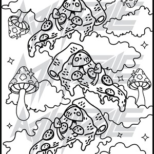 Pizza Trip Coloring page