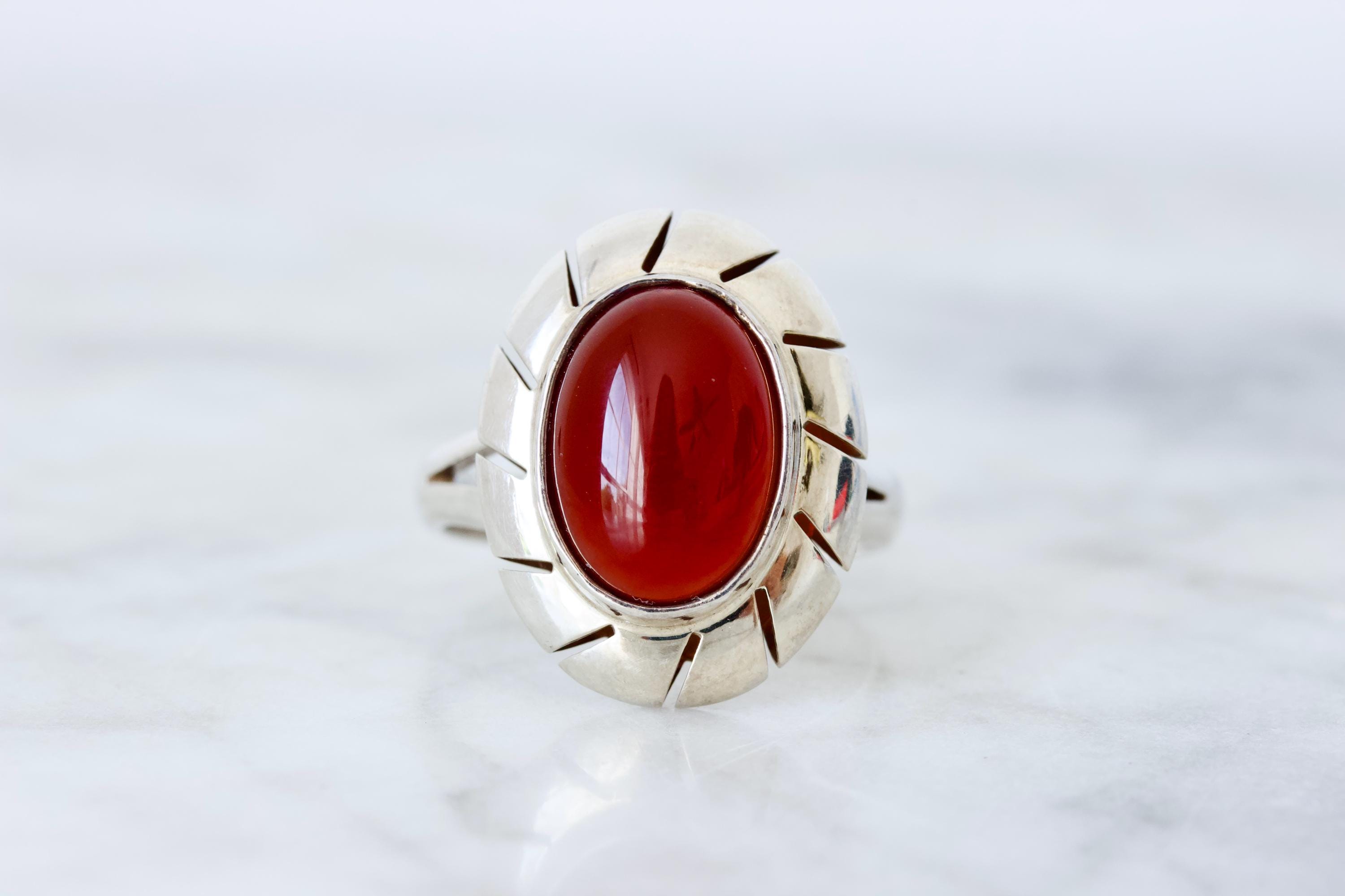 Mexico Carnelian 925 - Etsy