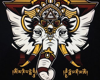 Camiseta arriba y más allá de Ganesh Elephant