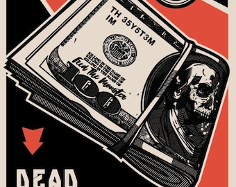Camiseta de dinero de los presidentes muertos