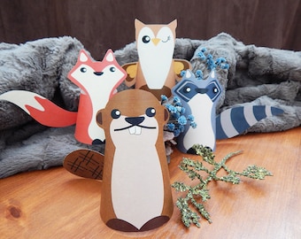 Woodland Animals Decorations Theme | Forest Animals Centerpiece | Woodland Animals Centerpiece | Woodland Baby Shower | Instant Download