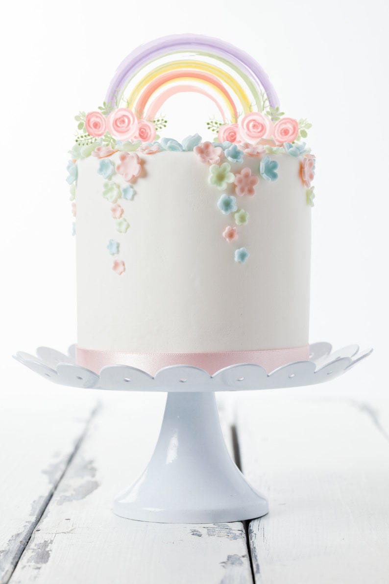 unicorn rainbow cake topper printable rainbow cake topper etsy