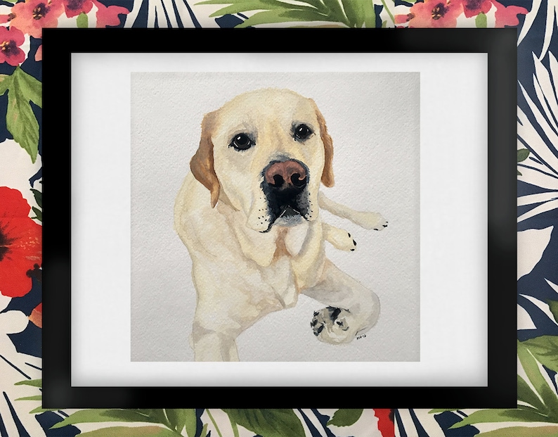 Morgan the English Labrador Retriever Watercolor Art Print image 3