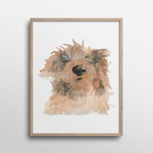 Sprocket the Dachshund #Iwokeuplikethis Watercolor Art Print