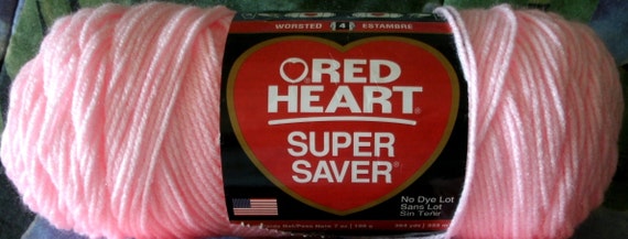 Red Heart Super Saver Yarn (Petal Pink)