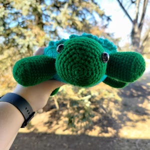 Handmade Crochet Turtle Plushie: Custom Color Options