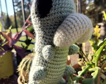 Crochet Green Insect Grub