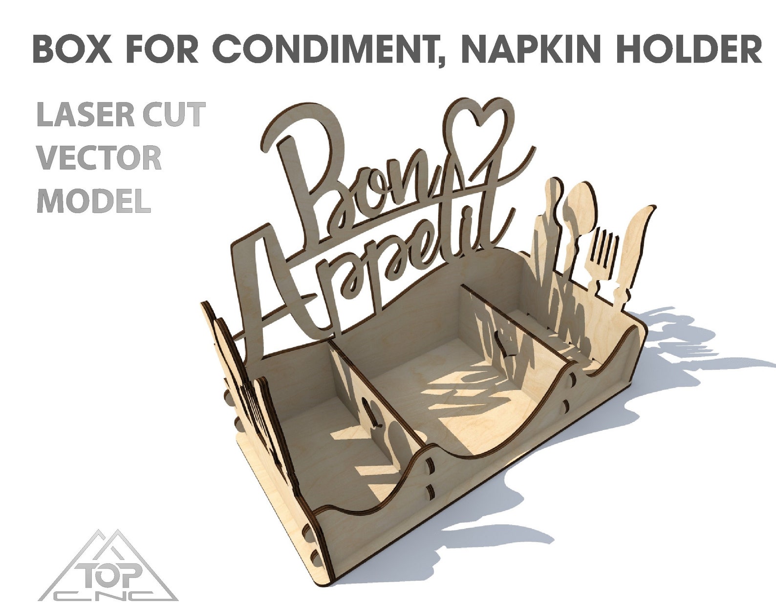 Napkin Holder Vector File. Template for Laser Cutting Napkin Etsy