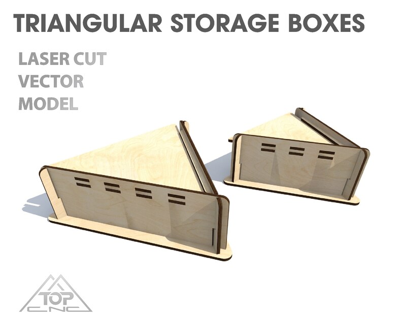 Laser cut storage box template. Plywood storage box template. Etsy