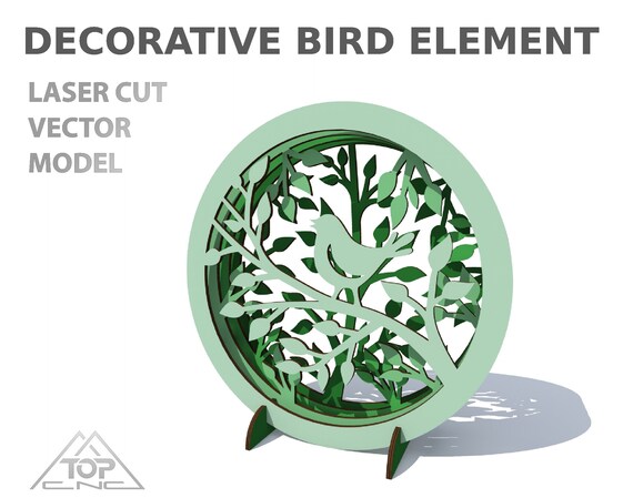 Bird Tree Decorative Art Object Love Bird Design Wooden Stand Etsy