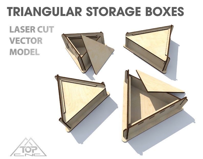 Laser cut storage box template. Plywood storage box template. Etsy