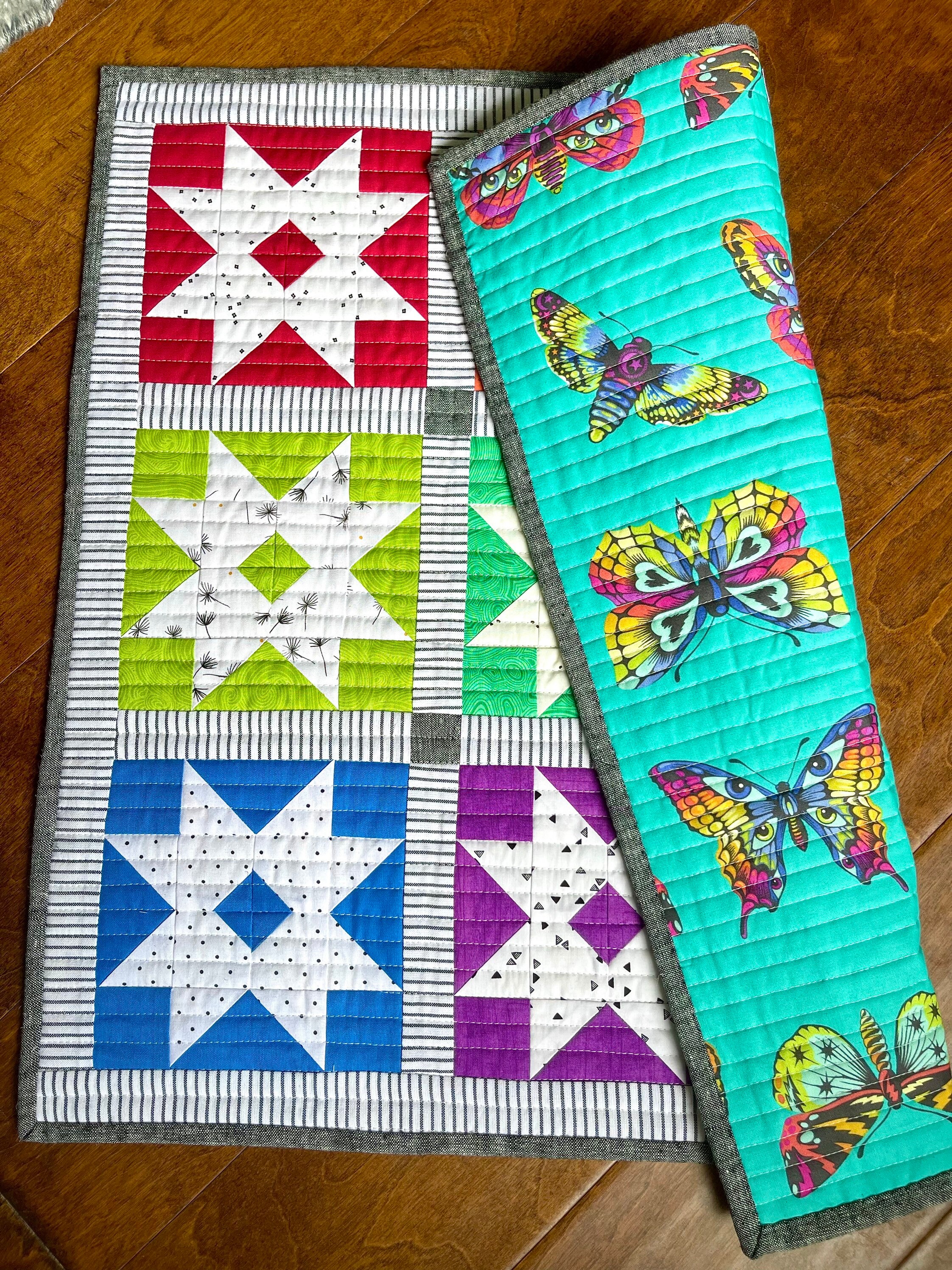Nine Patch Star Mini Quilt Pattern PDF Digital File - Etsy