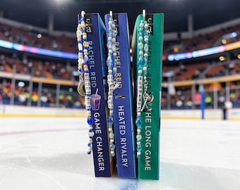 Marcapáginas de hockey con cuentas / Regalo para fans de romance MM
