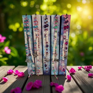 Sparrow Falls Series Inspired Beaded Bookmarks | Handmade Beaded Book Charms | Custom Book Title Gifts for Readers | *Books not for sale*