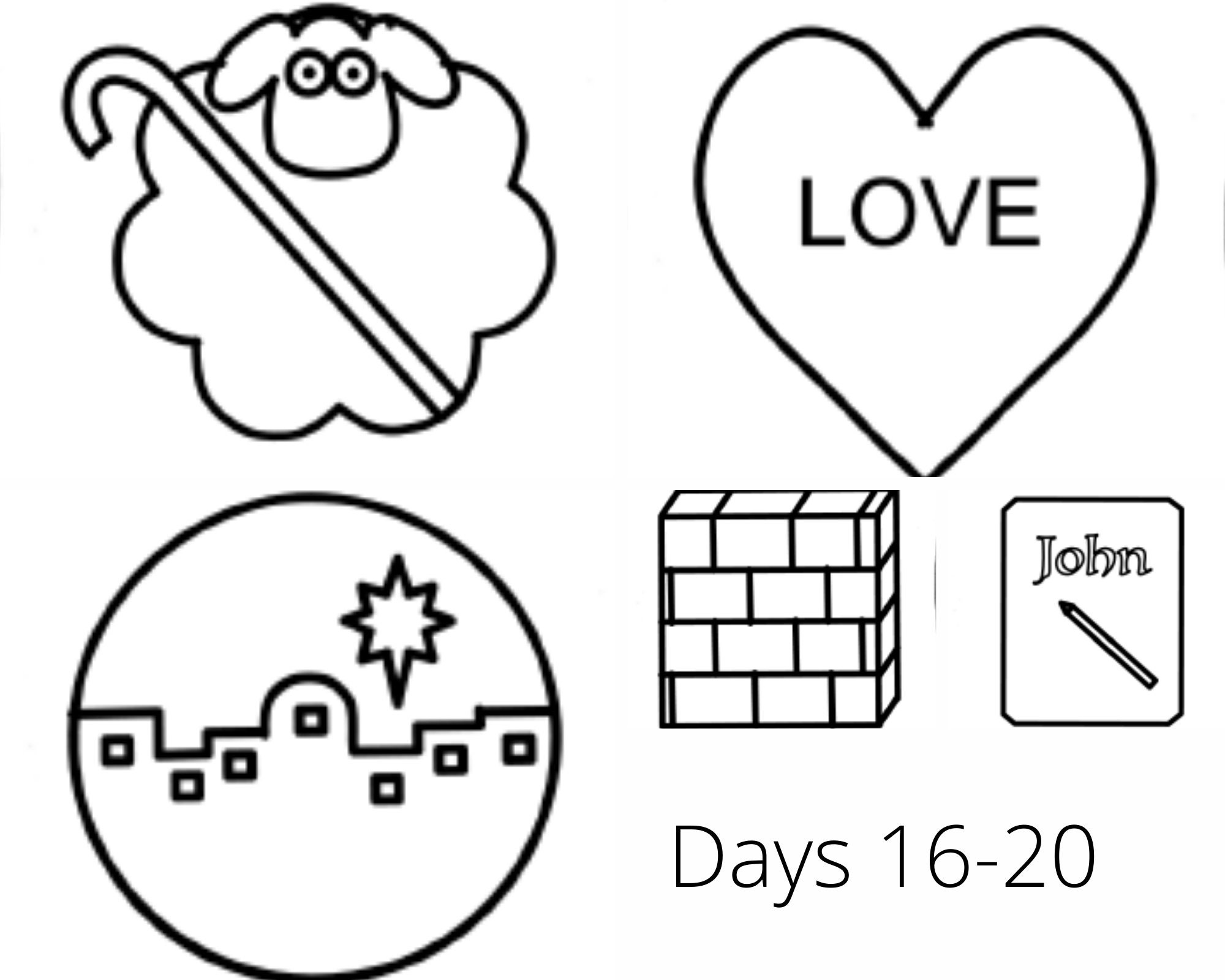 Advent Coloring Pages - Etsy
