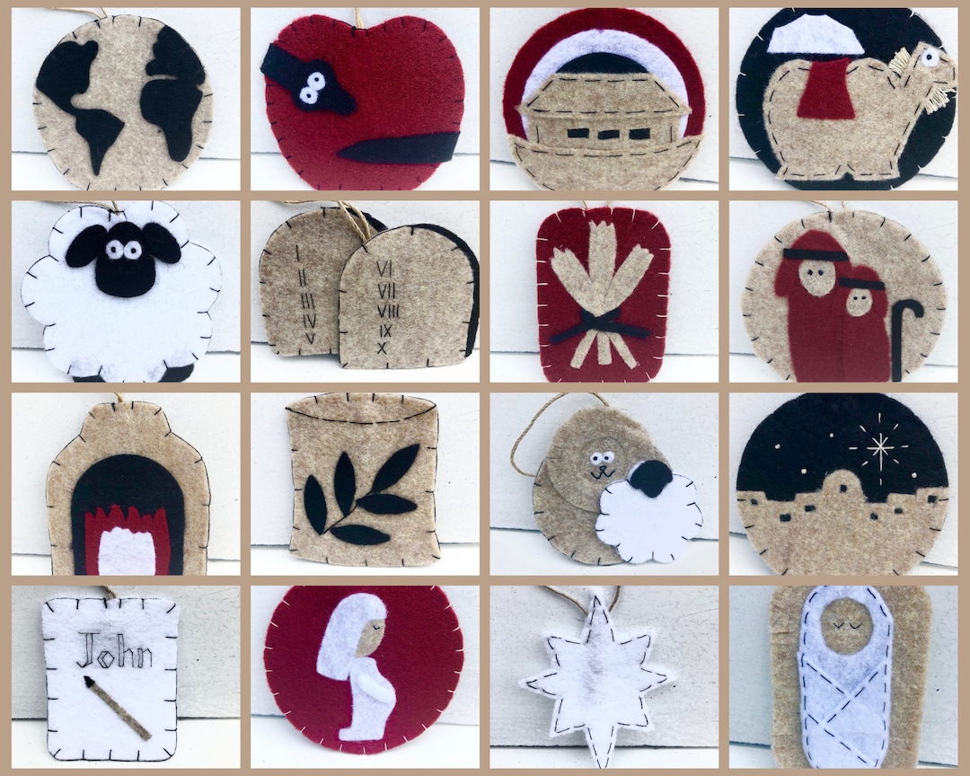PATTERN GUIDE: Jesse Tree Ornament Set - Etsy