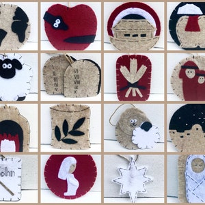 PATTERN GUIDE: Jesse Tree Ornament Set