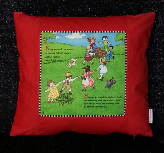 Nursery Rhyme Cushion | Etsy Nursery rhyme pillow | Etsy