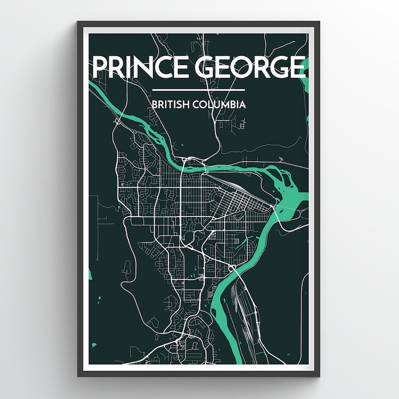 Price George Map PointTwoMaps - Etsy