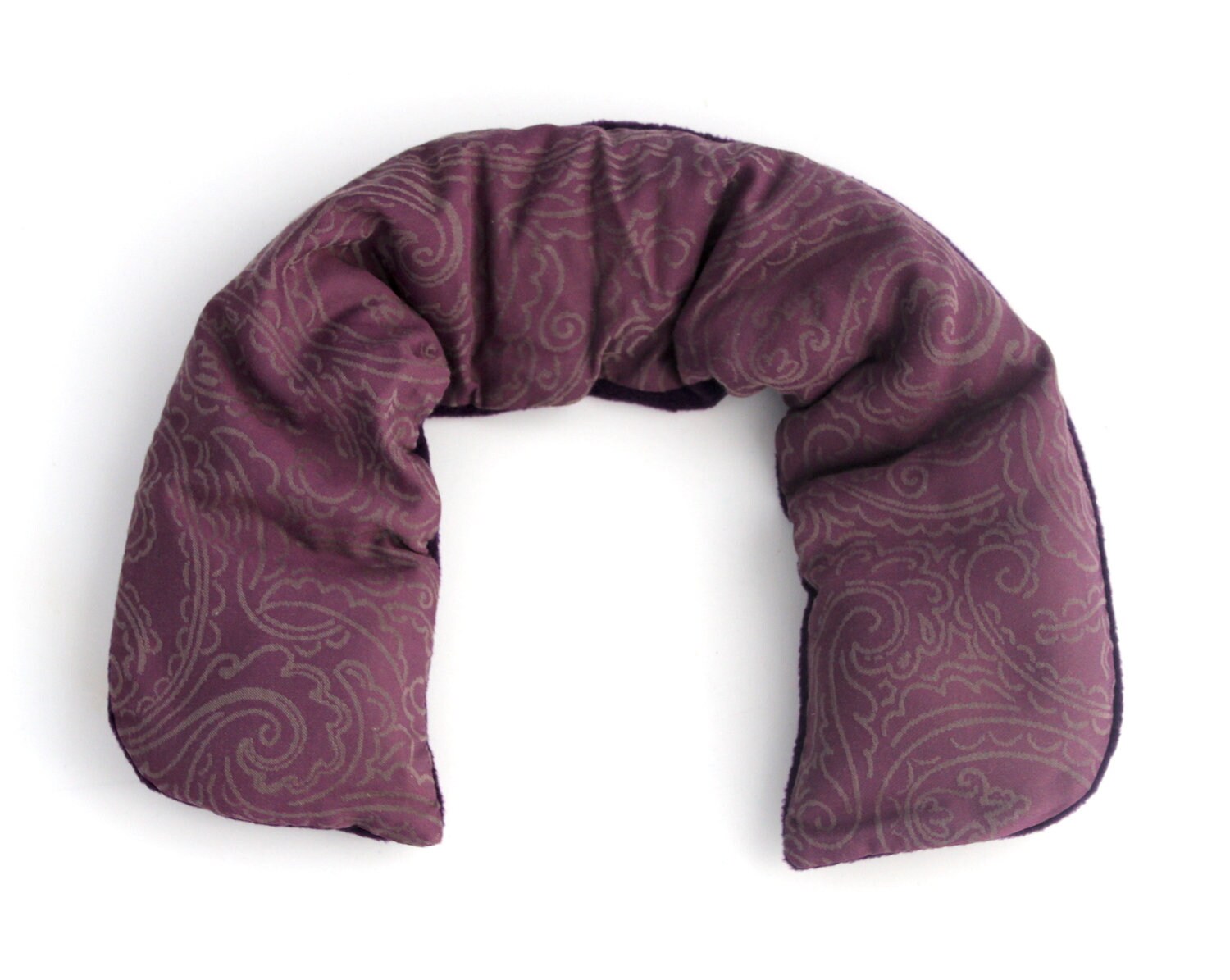 Relaxing Lavender Neck Pillow Purple Embroidery Removable Etsy