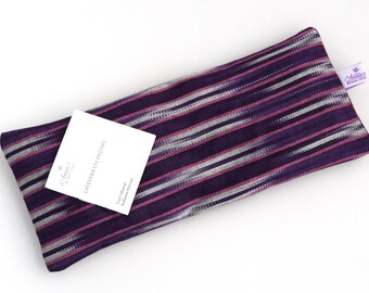 Relaxing Lavender Eye Pillow Uzbek Ikat Silk Turquoise Purple White Washable Sleeve Gift Idea Yoga Sleep Essential Aromatherapy Silk Mask