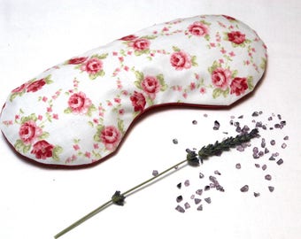 Relaxing Lavender Eye Pillow Roses Sleeping Mask Gift for Mom  Yoga Retreat Gift Personalized Spa Gift Aromatherapy