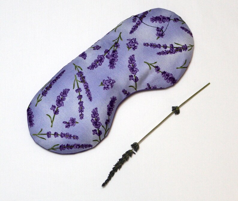 Relaxing Lavender Eye Pillow Lavender Print Aromatherapy Yoga Etsy