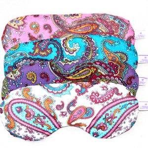 Set of 4 Relaxing Lavender Eye Pillows Oriental Design