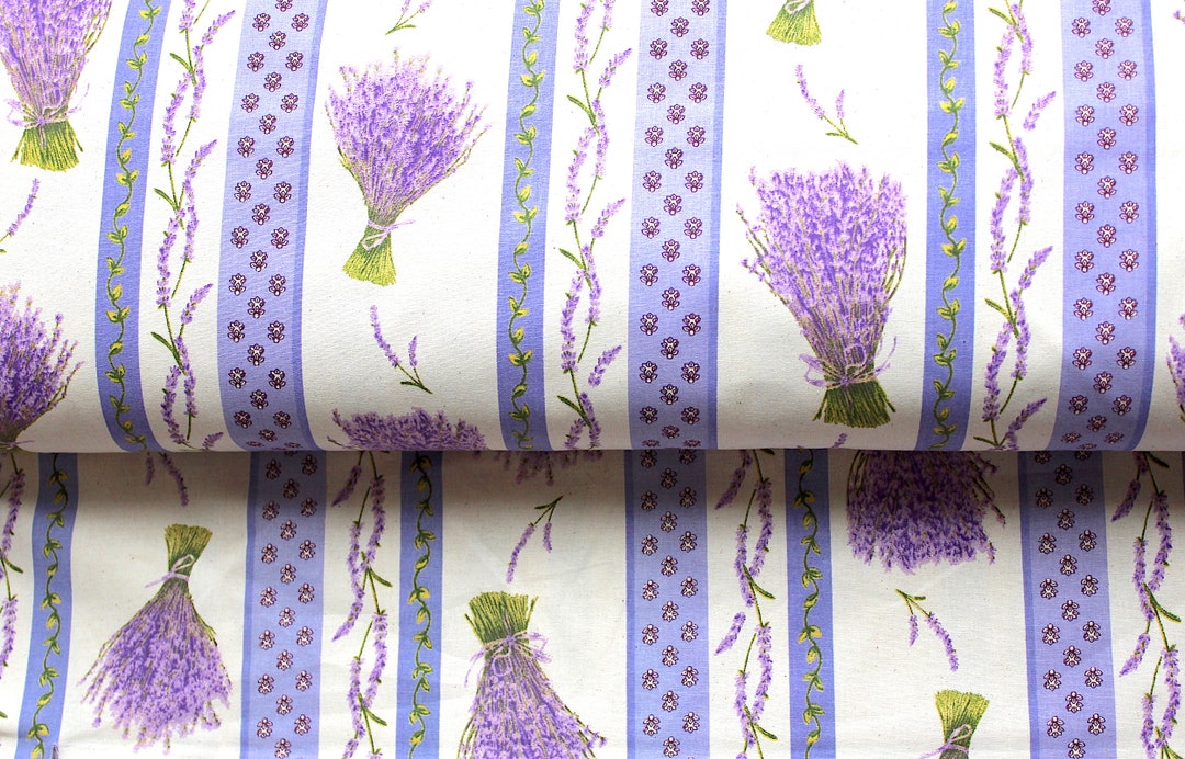 Lavender Print Fabric Lavender Bundle Fabric by the Yard Etsy