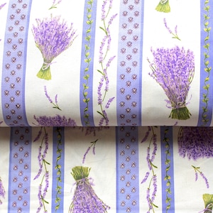 Lavender Print Fabric - Lavender Bundle Fabric by the Yard - Sachet Fabric *Sold by 1/2 Yard Continuous Increments*