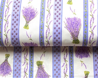 Lavender Print Fabric - Lavender Bundle Fabric by the Yard - Sachet Fabric *Sold by 1/2 Yard Continuous Increments*