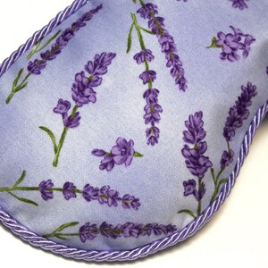 Relaxing Lavender Eye Pillow Lavender Print Aromatherapy Yoga pillow Organic Herbal Pillow Gift for Mother Spa Gift image 8