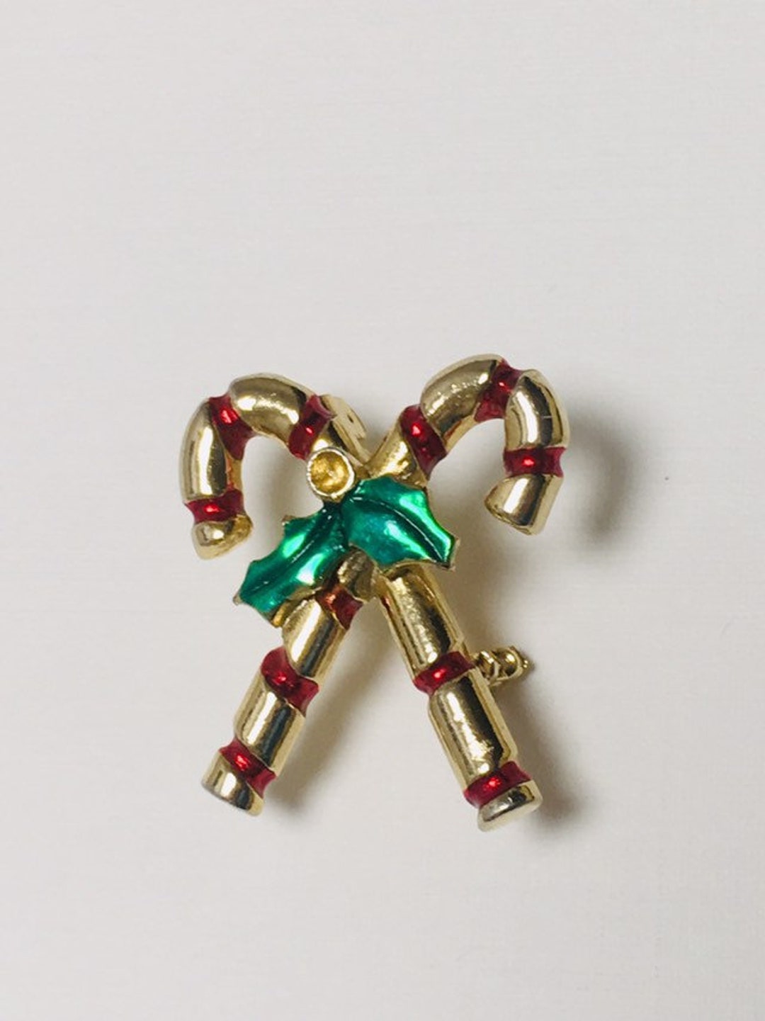 Candy Cane Candy Cane Pin Candy Cane Jewelry Candy Canes Etsy