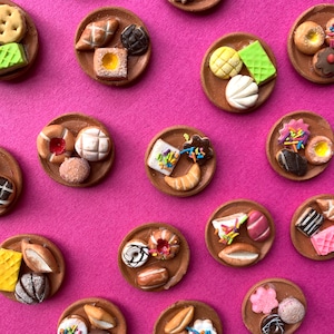 Miniature Pan Dulce on Clay Plate // Day of the Dead Altar // Mini Mexican Foods