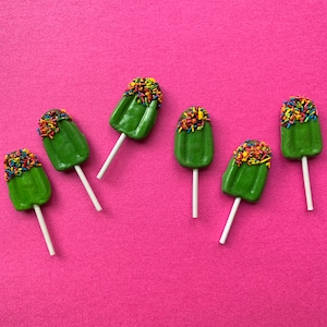 Miniature Green Paletas Popsicles // Day of the Dead Altar // Mini Mexican Foods // SOLD INDIVIDUALLY
