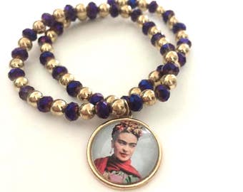 Frida Kahlo Beaded Bracelet