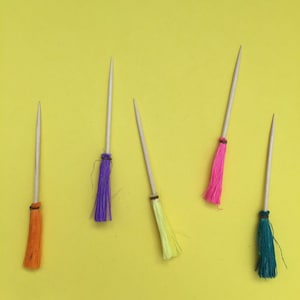 Miniature Broom for Altar SOLD INDIVIDUALLY // Day of the Dead Altar // Mini Mexican Ofrenda // Escoba