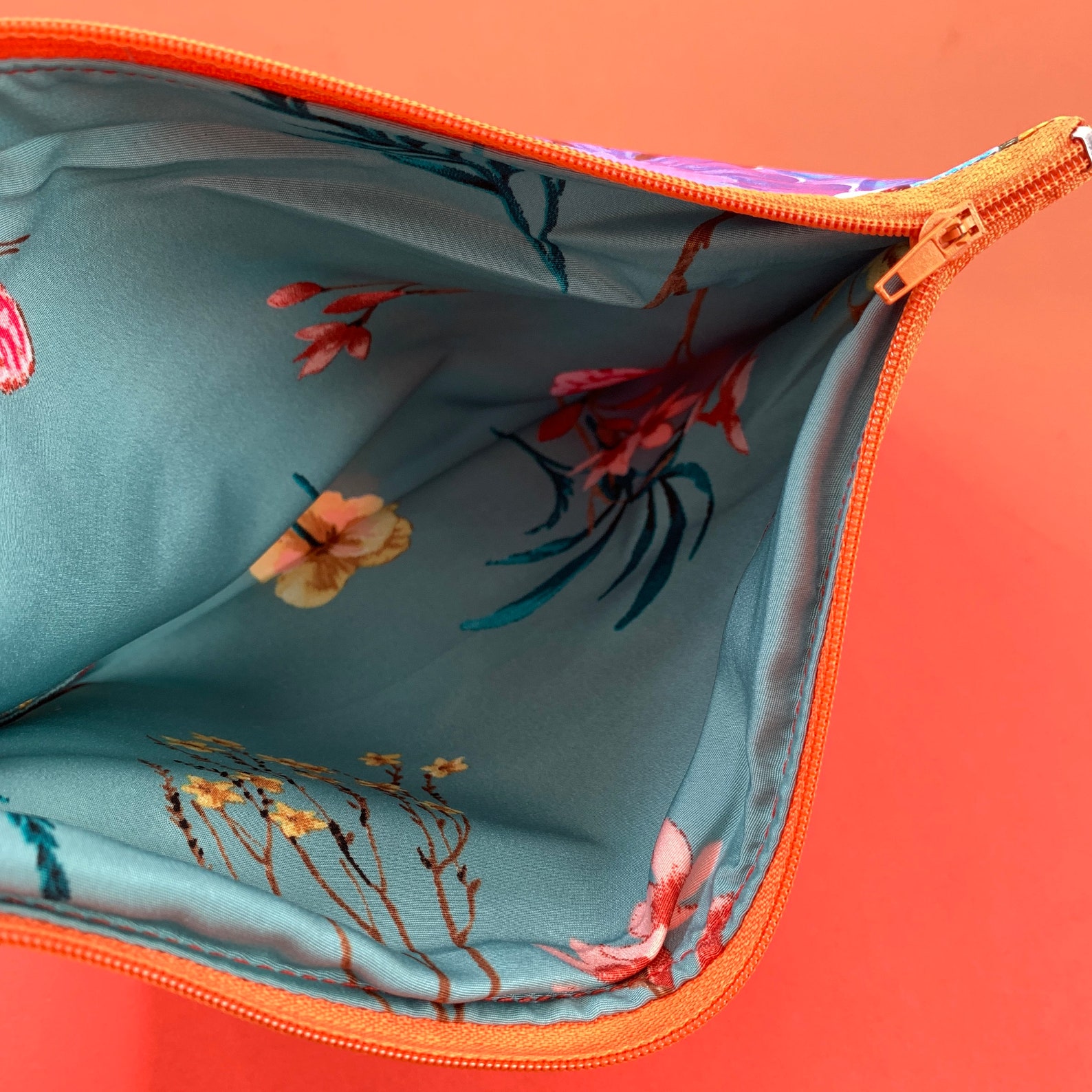 NEW Handmade Mexican oilcloth zipper pouch / reusable snack Etsy