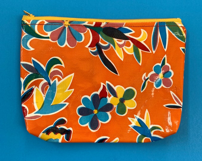 NEW Handmade Mexican Oilcloth Zipper Pouch / Reusable Snack Etsy