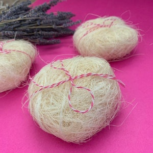 RESTOCKED Estropajo de Ixtle // Natural Agave Fiber Loofa Sponge Made in Oaxaca, Mexico // Zero Waste // Eco-Friendly