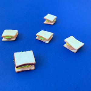 Miniature Sandwich SOLD INDIVIDUALLY // Miniatures for Altar // Handmade // Mexican Fairy Garden